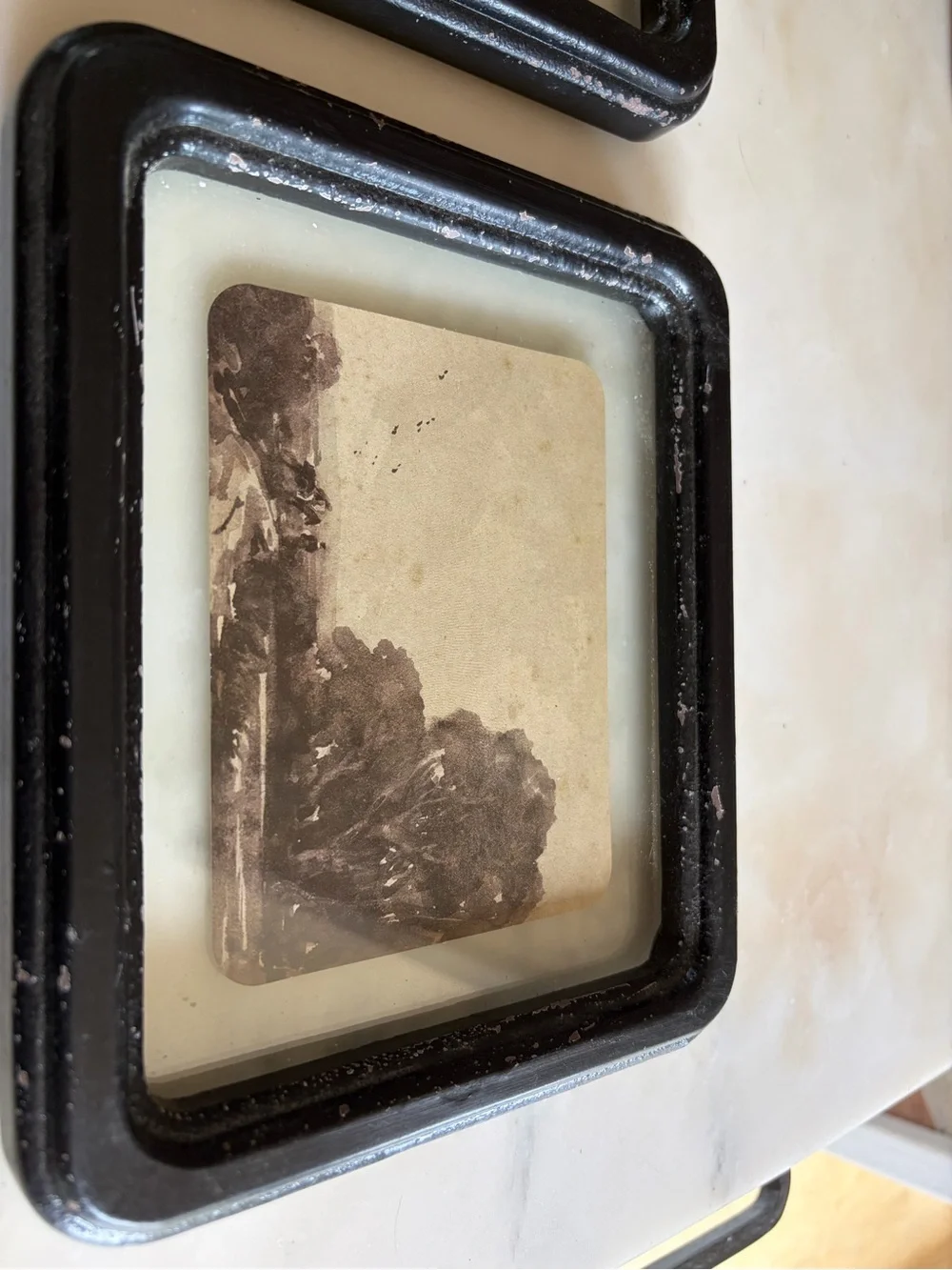 Classic Black Square Floating Photo Frames - Set of 4